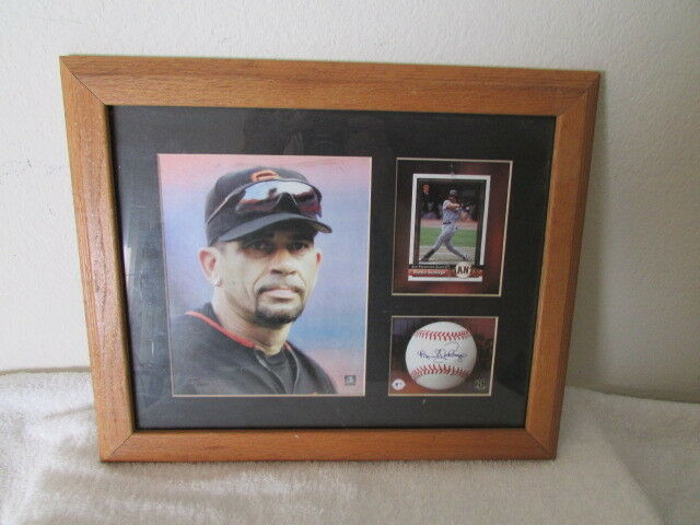 Benito Santiago Autographed Baseball Card Giants 187/5000