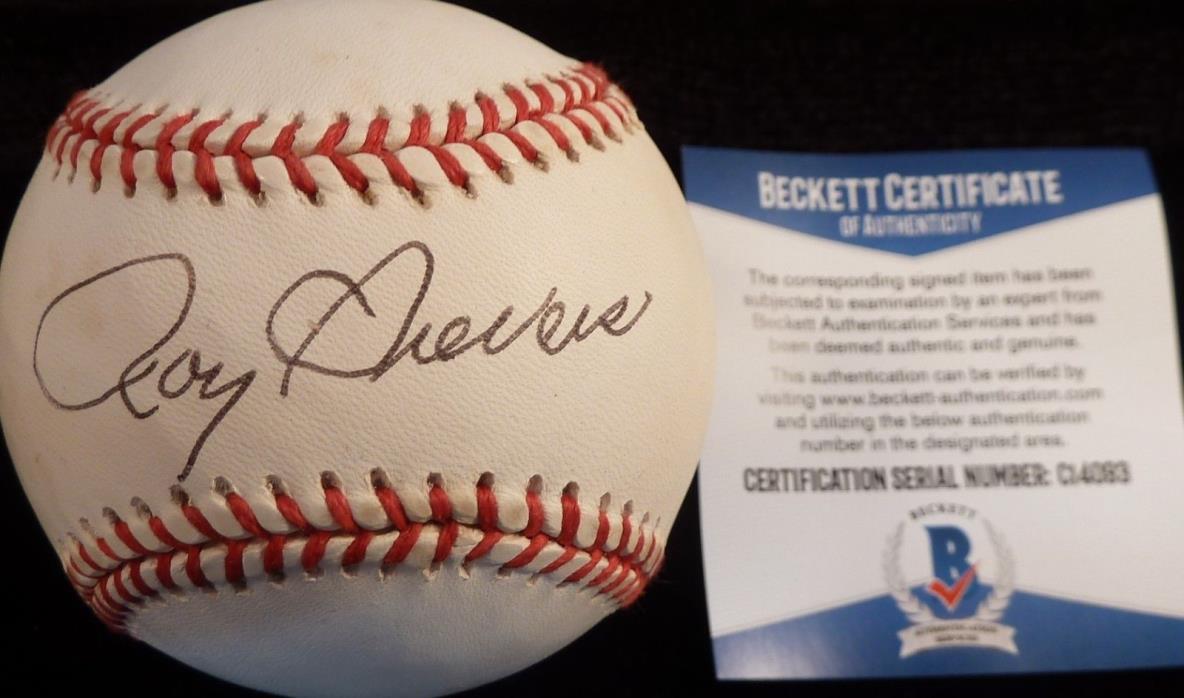 BECKETT-BAS ROY SIEVERS AUTOGRAPHED-SIGNED AL BOBBY BROWN BASEBALL C14093