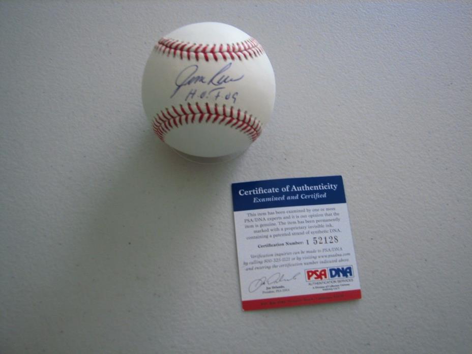 Jim Rice Autographed Signed OML Baseball W / HOF 09 and a Display Case - PSA