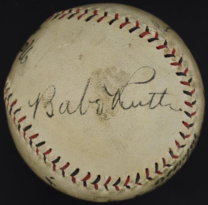 Impressive Babe Ruth & Lou Gehrig Signed Autographed ONL Baseball PSA #Z05722