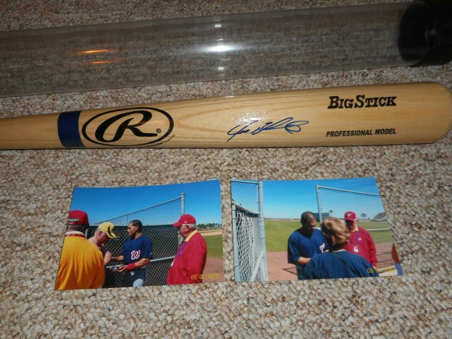 Ivan Rodriguez Autographed Rawlings Big Stick HOF W/Pictures