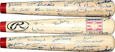 Hall of Fame Autographed Baseball Bat (JSA)