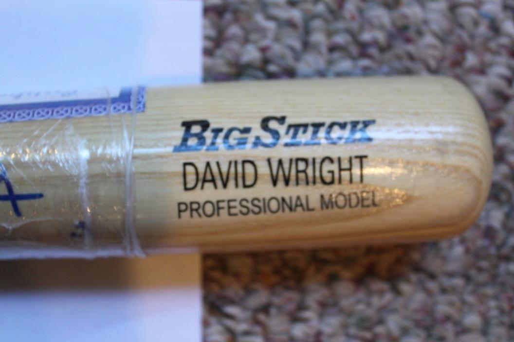David Wright Official MLB Rawlings pro bat with coa