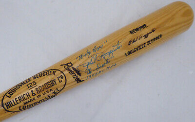 Phil Rizzuto Autographed Signed Slugger Bat Yankees Holy Cow MVP Beckett #F22196
