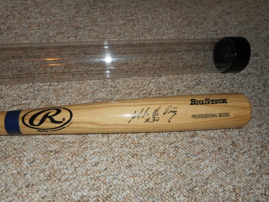 Magglio Ordonez Detroit Tigers Autographed Rawlings Big Stick Baseball Bat 34