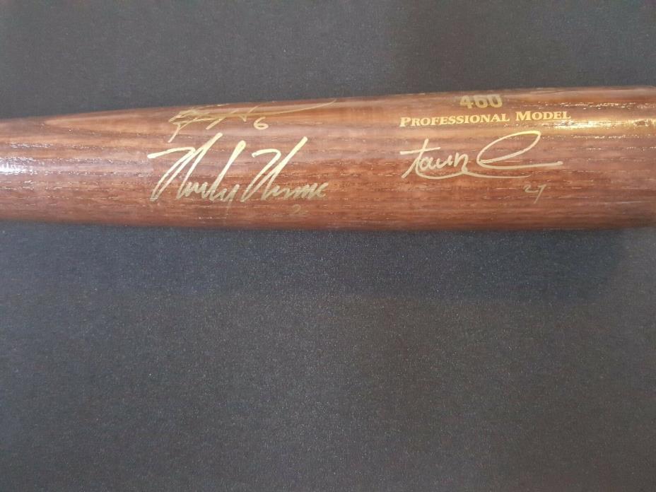 Phillies Team Bat Autograph Auto - Aaron Nola Ryan Howard Moniak JSA