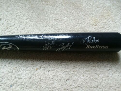 White Sox 2005 MLB Autographed Rawlings Bat Konerko, Jenks, Dye, Crede, WS Champ