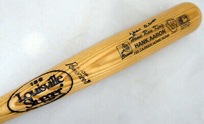 Hank Aaron Autographed Signed Louisville Slugger Bat Atlanta Braves JSA #Z52894