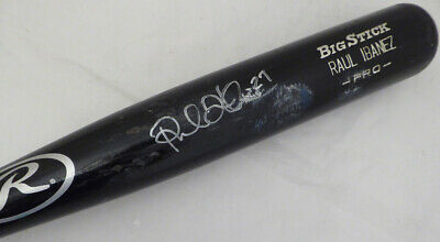 Raul Ibanez Autographed Signed Game Used Rawlings Bat Mariners Beckett E46395