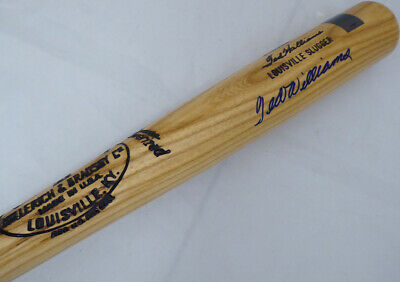 Ted Williams Autographed Signed Louisville Slugger Bat Red Sox Beckett A70695