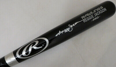 Reggie Jackson Autographed Signed Rawlings Bat Yankees, A's Beckett F98588