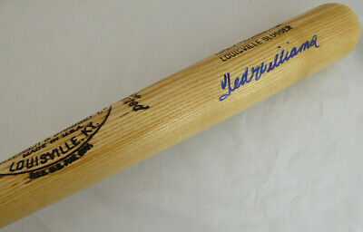 Ted Williams Autographed Signed Louisville Slugger Bat Red Sox Beckett A87140