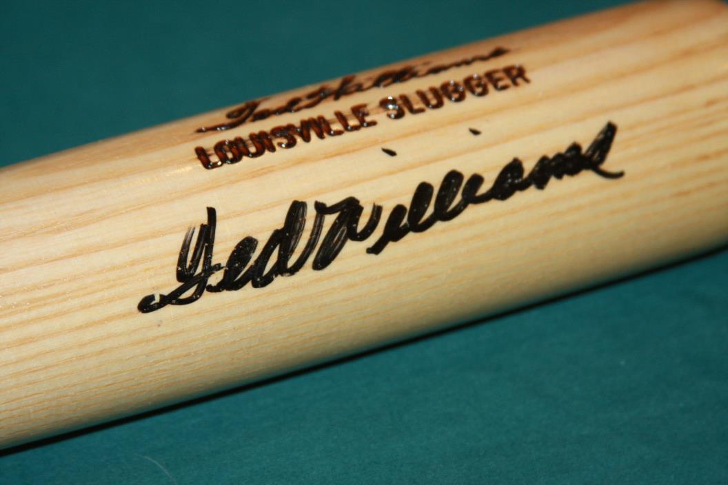 Ted Williams Boston Autographed Louisville Slugger H&B Bat PSA LOA