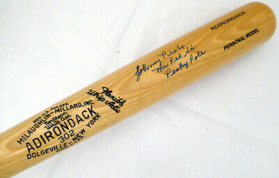 Johnny Pesky Autographed Adirondack Bat Red Sox 