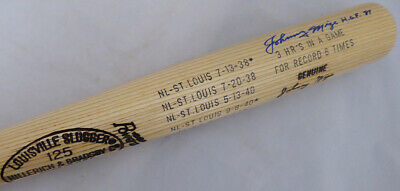 Johnny Mize Autographed Louisville Slugger Bat Yankees, Cardinals Beckett F98548