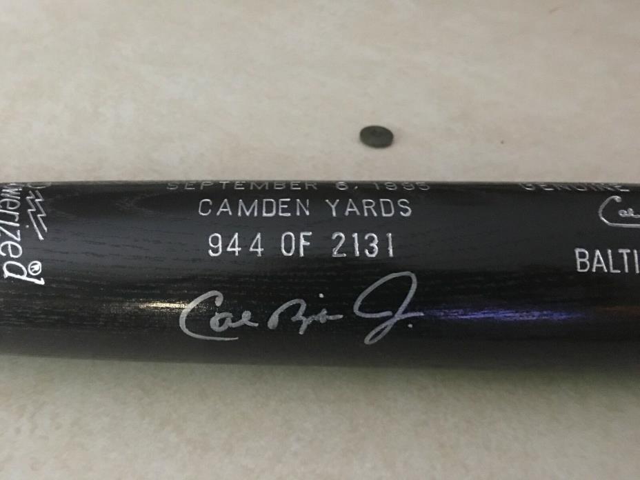 CAL RIPKEN JR  Signed Louisville Slugger Baseball Bat 1988
