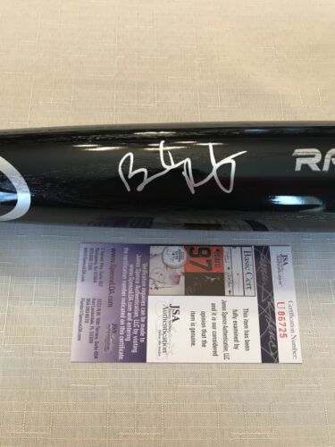 Brendan Rodgers Rockies Autographed Signed Rawlings Baseball Bat JSA COA