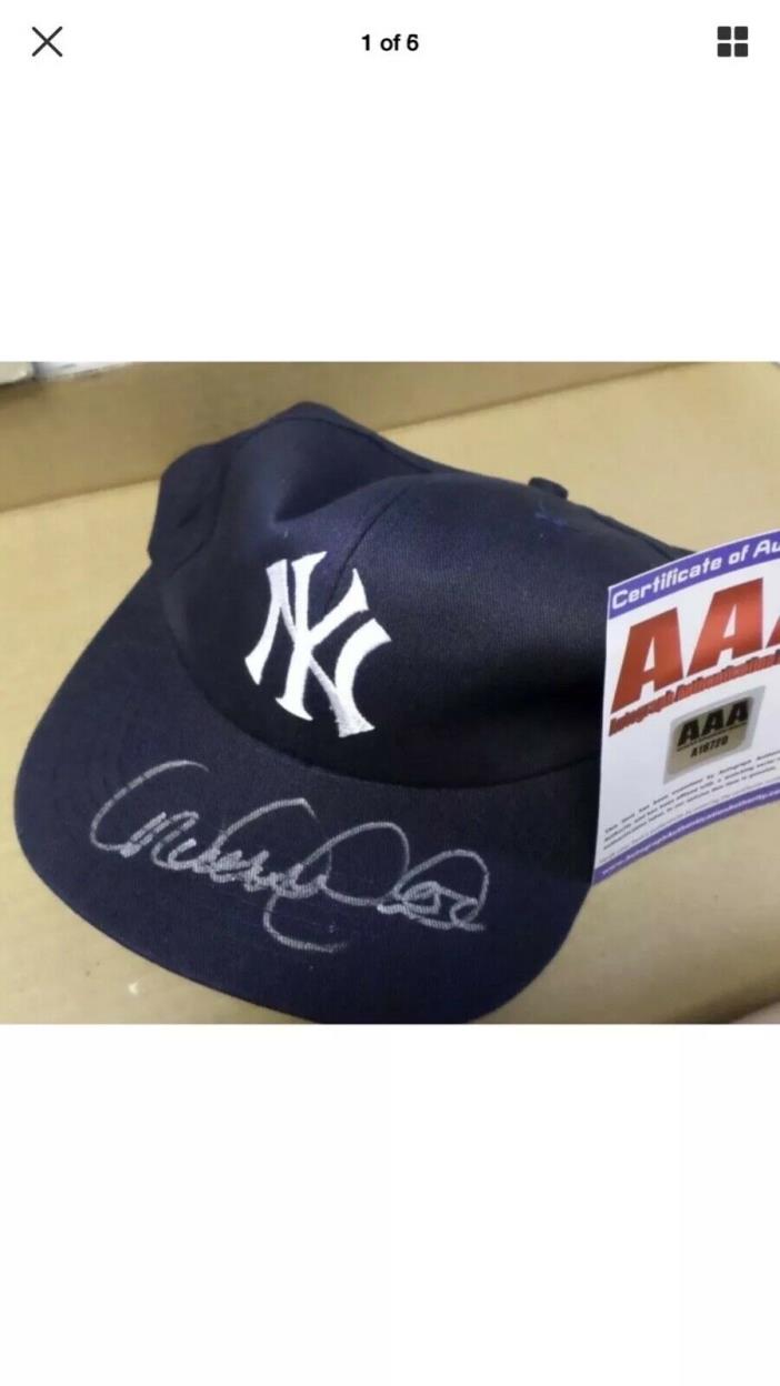 New York Yankees hat sign buy Derek Jeter with COA
