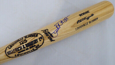 Phil Rizzuto Autographed Signed Louisville Slugger Bat Yankees Beckett F98594