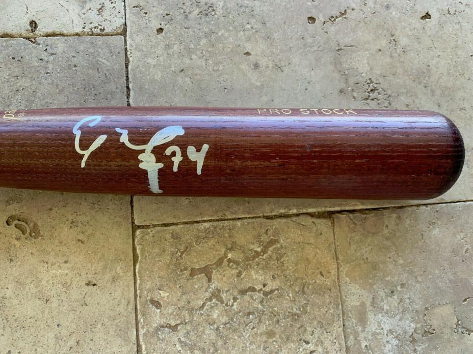 ELOY JIMENEZ signed auto autographed game used bat BAS Beckett