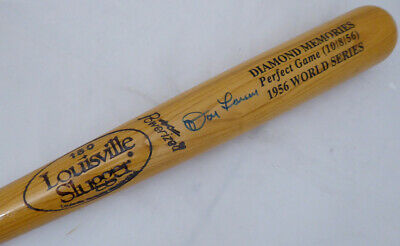 Don Larsen Autographed Signed Louisville Slugger Bat Yankees Beckett F22187