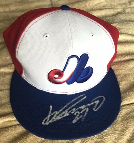 HOF Vladimir Guerrero SIGNED Montreal Expos New Era Snapback Cap Hat- JSA COA