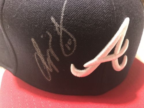 Chipper Jones Signed 1995 World Series Logo Cap New Era Atlanta Braves