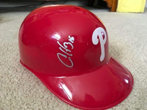 Cesar Hernandez signed auto autograph Phillies batting helmet