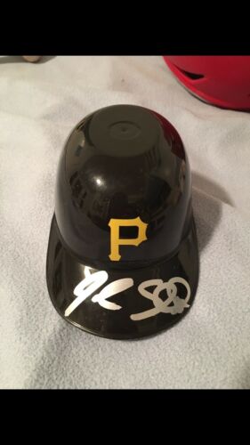 Jacob Stallings Autographed Mini Helmet Pittsburgh Pirates