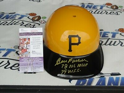 Dave Parker signed Pittsburgh Pirates authentic throwback helmet JSA COA