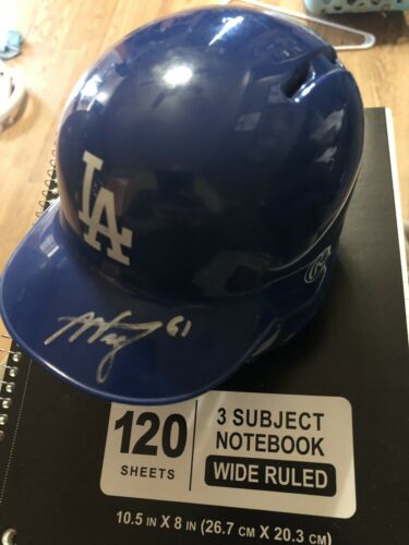 Alex Verdugo Signed Autographed Mini Helmet Dodgers Auto!