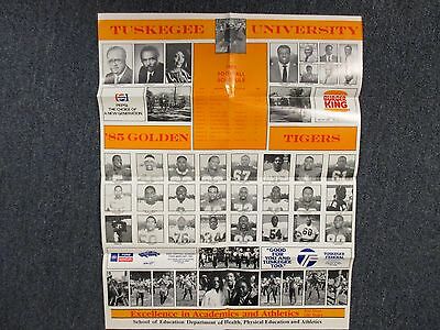 1985  Tuskegee  Football Poster 22 x 27(JIM MARTIN/STEVE PULLEY/RICHARD BEAVERS)