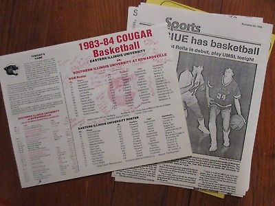 1983 Southern Illinois Women Basketball Roster(15 Signed/WENDY HEDBERG/MIA SMITH