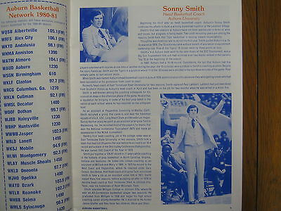1980  AUBURN/Armstrong State Men's  Basketball  Program (SONNY  SMITH/KEITH TYE)