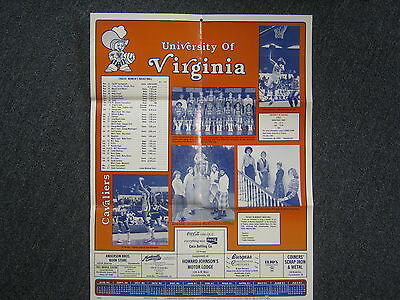 1980-81  Virginia Cavaliers Women's Basketball 18 x 24 Poster/VALERIE  ACKERMAN)