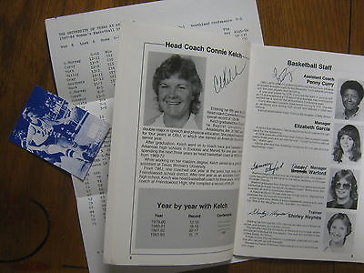 1983-84  U Texas-Arlington Women's Basketball Media Guide(15 Signed/CONNIE KELCH