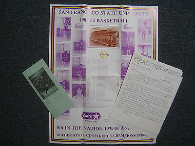 1981-82 San Francisco State University Women's Team 17  x 22 Poster & Brochure