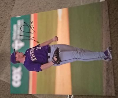 Jared poche autographed 8x10 photo, Lsu star pitcher