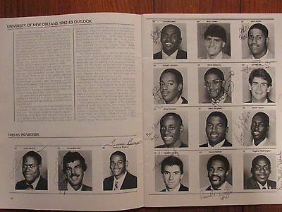 1982 Univ of New Orleans Mens Basketball Program(18 Sign/DON SMITH/OSCAR TAYLOR)