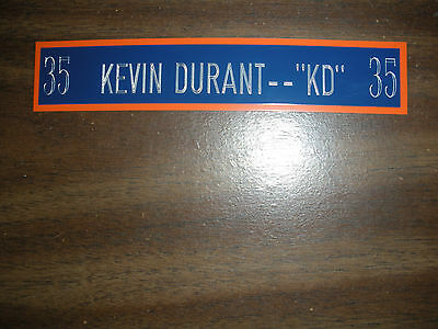 KEVIN DURANT NAMEPLATE FOR SIGNED BALL DISPLAY/JERSEY CASE/PHOTO