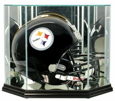 Perfect Cases and Frames Octagon Full Size Football Helmet Display Case Black