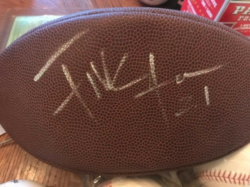 Frank Gore Signed Auto FS NFL Wilson Football Silver PSA/DNA Miami Dolphins