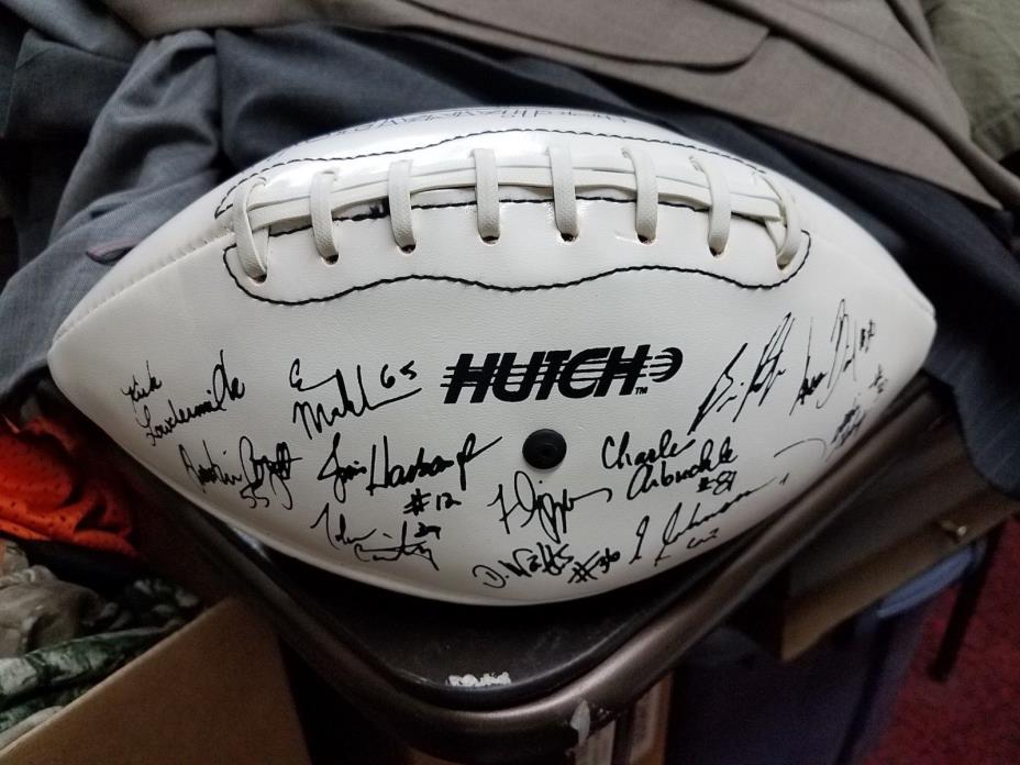 Hutch NFL 1995 Indianiapolis Colts Team Signed Football Facsimile White