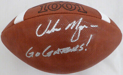 Urban Meyer Autographed Wilson NCAA Leather Football 