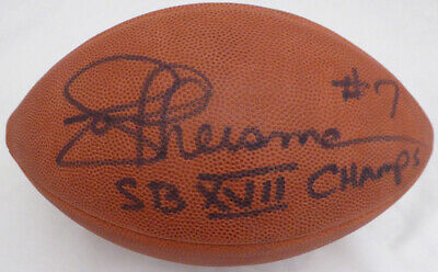 Joe Theismann Autographed NFL Leather Football Redskins SB Champs Beckett E95615