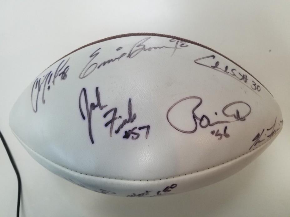 Pittsburgh Steelers Autographed White Panel Football - 10 signatures