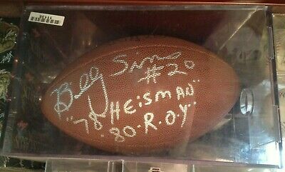 Wilson NFL Football Full Size BILLY SIMS Signed AUTO Inscribed 78 Heisman 80 ROY