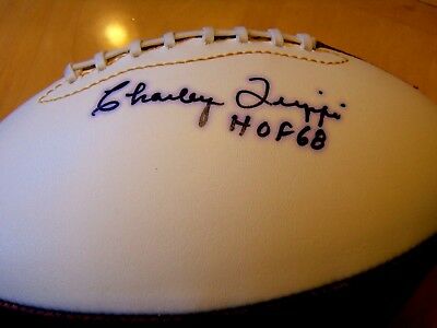 CHARLEY TRIPPI HOF 68 Signed Football -Comes w/ JSA Group Letter of Authenticity