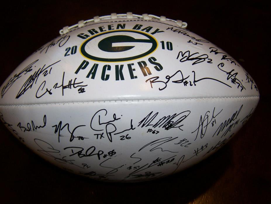 Officially Certified 2010 Green Bay Packers Team and Staff Signed Football