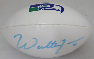 Walter Jones Autographed Signed White Logo Football Seahawks MCS Holo 32773
